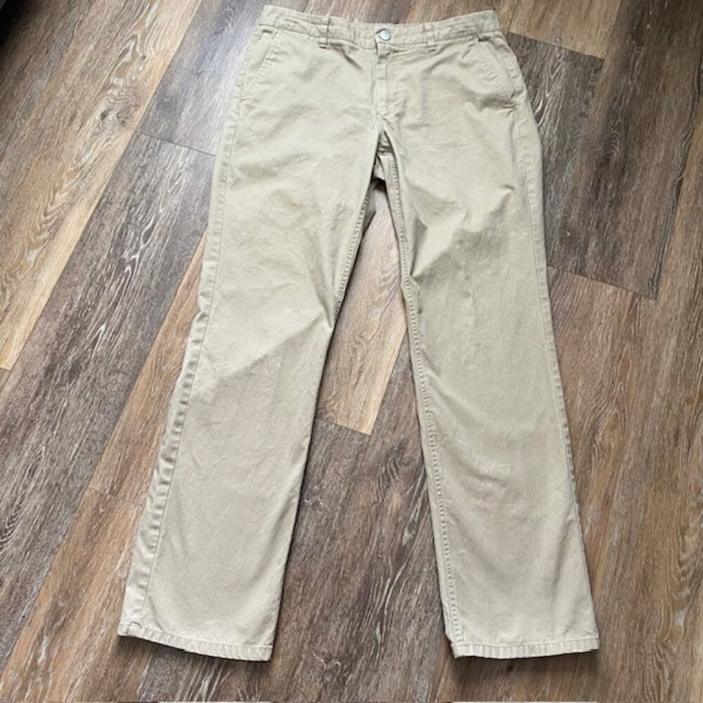 Bonobos Chino Pants Men’s 34 Straight Fit Khaki Dress Casual Cotton